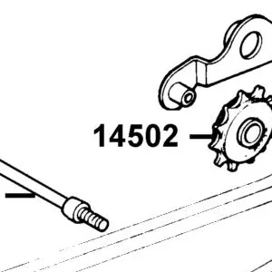 14502-LCA7-C10 ROLLER CAM CHAIN TENSIONER — diagram cutout
