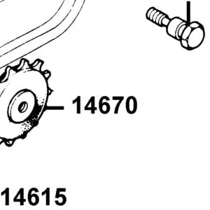 14670-LCA7-C10 SPROCKET CAM CHAIN GUIDE — diagram cutout