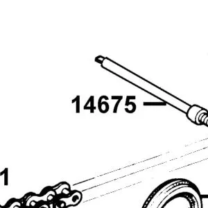 14675-LCA7-C10 SPINDLE CAM CHAIN GUIDE SPROCK — diagram cutout