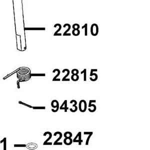 22815-LBG5-C10 SPRING CLUTCH LEVER — diagram cutout