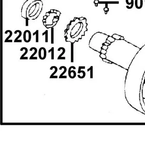 22651-LCA7-C10 SIDE GEAR(17T) — diagram cutout