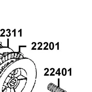 22201-LCA7-C10 DISK CLUTCH FRICTION — diagram cutout