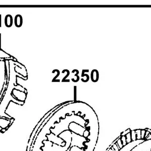22350-LCA7-C10 PLATE CLUTCH PRESSURE — diagram cutout