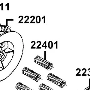 22401-LCA7-C10 SPRING CLUTCH — diagram cutout