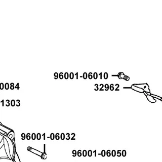 96001-06010-08 BOLT FLANGE SH 6*10 — diagram cutout