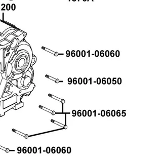 96001-06050-07 BOLT FLANGE SH 6*50 (K) — diagram cutout