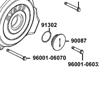 96001-06070-07 BOLT FLANGE SH 6*70(K) — diagram cutout