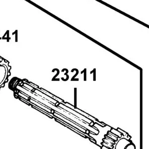 23211-LCA7-C10 SHAFT MAIN TRANSMISSION — diagram cutout