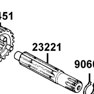 23221-LCA7-C10 SHAFT COUNTER TRANSMISSION — diagram cutout