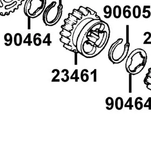 23461-LBA8-C10 GEAR M-3 — diagram cutout