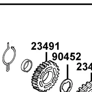 23491-LCA7-C10 GEAR C-4 — diagram cutout