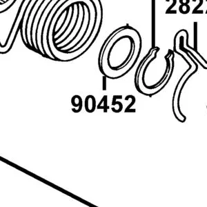 90452-LBA8-C10 WASHER TRUST — diagram cutout
