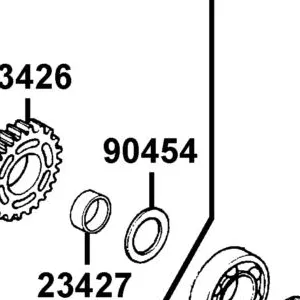 90454-LBA8-C10 WASHER THRUST 17MM — diagram cutout