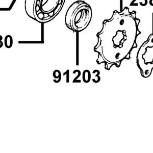 91203-KGB4-C10 OIL SEAL 17*29*5 — diagram cutout