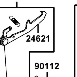 24621-LBA8-C10 PLATE GEAR SHIFT — diagram cutout