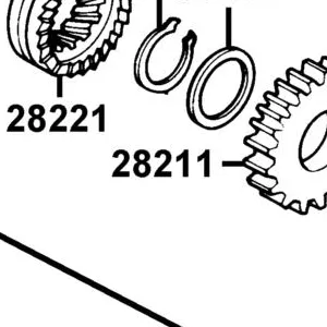 28211-LBA8-C10 PINION KICK STARTER — diagram cutout