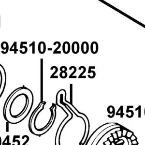 28225-LBA8-C10 PLATE KICK STARTER — diagram cutout