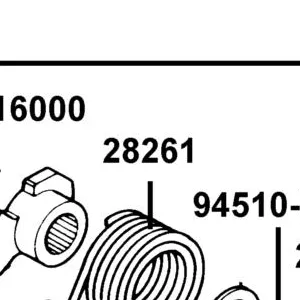 28261-LBA8-C10 SPG KICK STARTER — diagram cutout