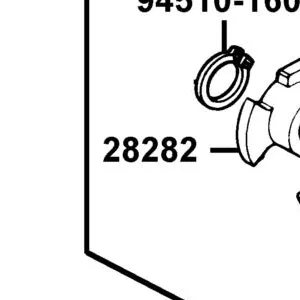 28282-LBA8-C10 COLLAR KICK SPRING — diagram cutout