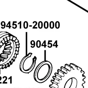 90454-1G07-C00 WASHER THRUST 20MM — diagram cutout