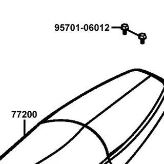 95701-06012-07 BOLT FLANGE 6*12(K) — diagram cutout