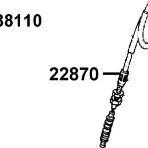 22870-ACA5-BJ0 CABLE COMP CLUTCH — diagram cutout