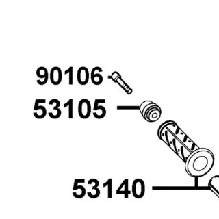 53105-LGR5-E10 END R HANDLE — diagram cutout