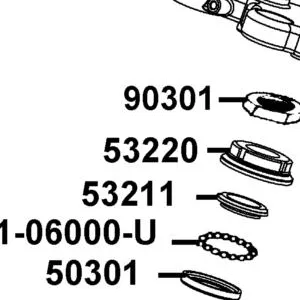 53220-LBA8-C10 THREAD STRG HEAD TOP — diagram cutout