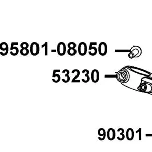 53230-LKL5-E30 BRIDGE FORK TOP — diagram cutout