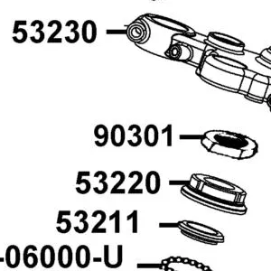 90301-LBA8-C10 NUT STRG STEM — diagram cutout