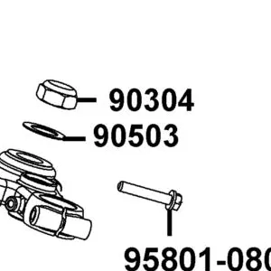 90503-LKL5-E30 WASHER STEERING STEM — diagram cutout