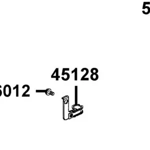 45128-LEB5-C10 CLAMPER FR BRK HOSE — diagram cutout