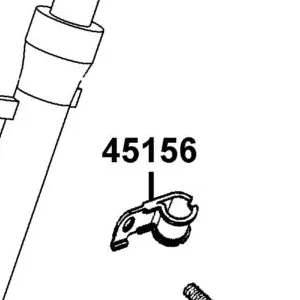 45156-LKL5-E30 CLAMPER FR BRK CABLE — diagram cutout