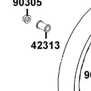 42313-LKL5-E30 WHEEL ASSY RR — diagram cutout