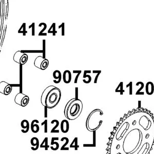 90757-4K39-C00 DUST SEAL REAR WHEEL — diagram cutout