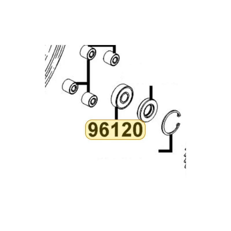 96120-63030-10 BEARING BALL RADIAL 6303Z/2A — diagram cutout
