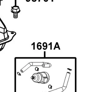 1691A-ACA5-M30 "TUBE COMP FUEL.,STRAINER-CARB" — diagram cutout