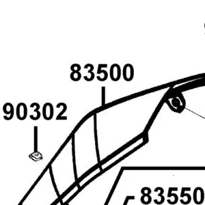 83500-LKL5-E30-NEP COVER R BODY — diagram cutout