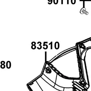 83510-LKL5-E30-N1R "GRILL, R SIDE" — diagram cutout