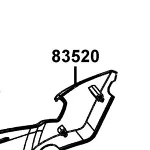 83520-LKL5-E30-N1R COVER R SIDE — diagram cutout
