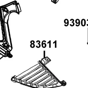 83611-LKL5-E30-N1P "GRILL ,L SIDE" — diagram cutout