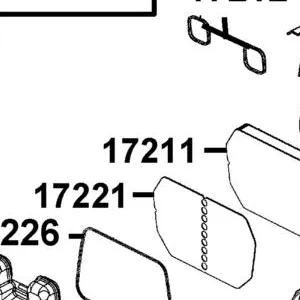 17211-LEB5-C10 ELEMENT AIR/C — diagram cutout