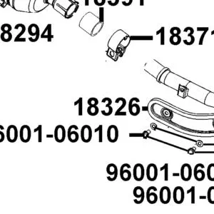 18326-LKL5-E30 PROTECTOR B EXHAUST — diagram cutout