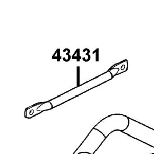 43431-LKL5-E30 ARM RR BRK STPR. — diagram cutout