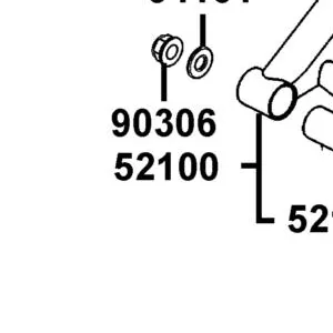 52100-LKL5-E30-R6S SWING ARM ASSY RR — diagram cutout