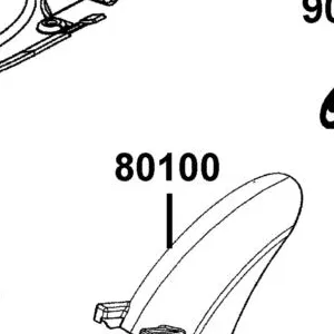 80100-LKL5-E30-N1R "FENDER ,RR TIRE" — diagram cutout