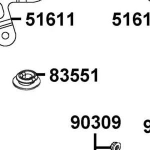 83551-KKAK-C00 GROMMET AIR CLEANER C — diagram cutout