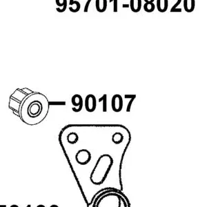 90107-LCA7-C10 DAMPING ENG HANGER — diagram cutout