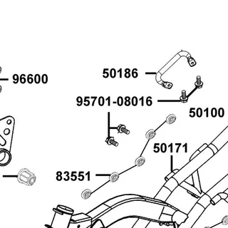 95701-08016-07 BOLT FLANGE 8*16(K) — diagram cutout