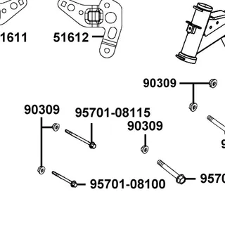 95701-08115-07G BOLT FLANGE 8*115 — diagram cutout